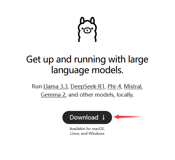 ollama官网下载页面
